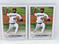 (2x) Josiah Gray 2022 Topps Series 1 Base  #43 Rookie Washington Nationals