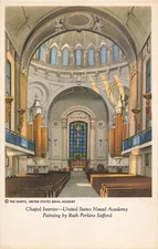 Postcard Art Chapel Interior United States Naval Academy by Ruth Perkins Safford