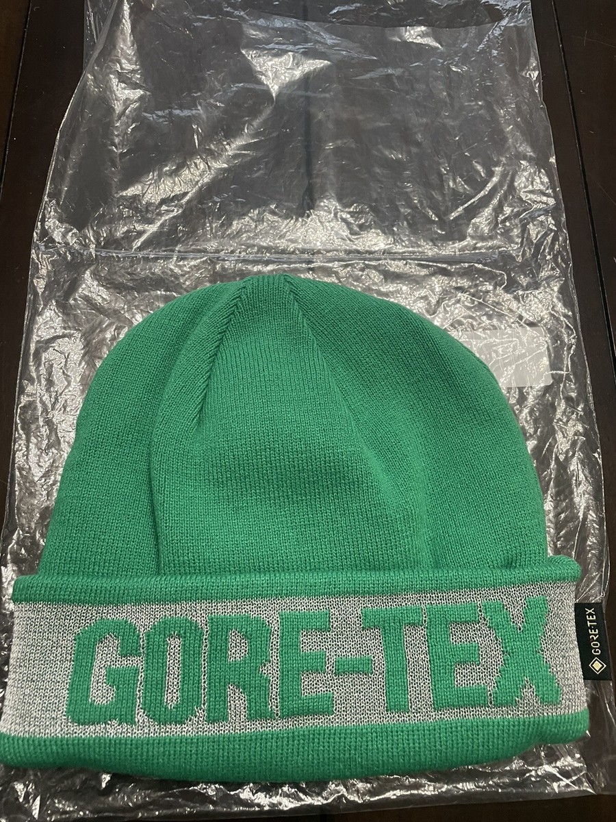 Palace Skateboards Goretex Beanie Hat Cap Green Reflective Jaquard