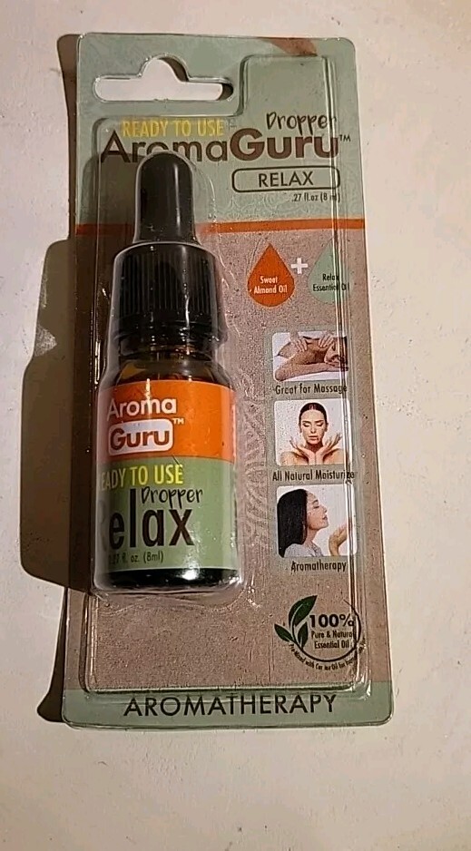 AromaGuru Dropper RELAX Armoatherapy .27 fl oz. 100% Pure & Natural Essential Oi