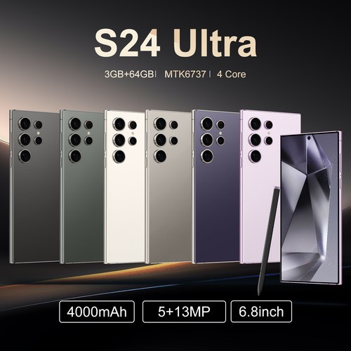 4G Unlocked Built-in pen 6.54" S24 Ultra Mobile Android 10 3GB+64GB Smartp hone - Picture 11 of 22