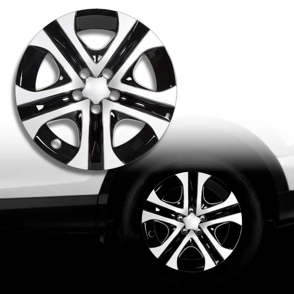 4 17" Wheel Skins Hub Caps Full Rim R17 Skin Covers For Toyota RAV4 2013-2018 - Image 3 of 4