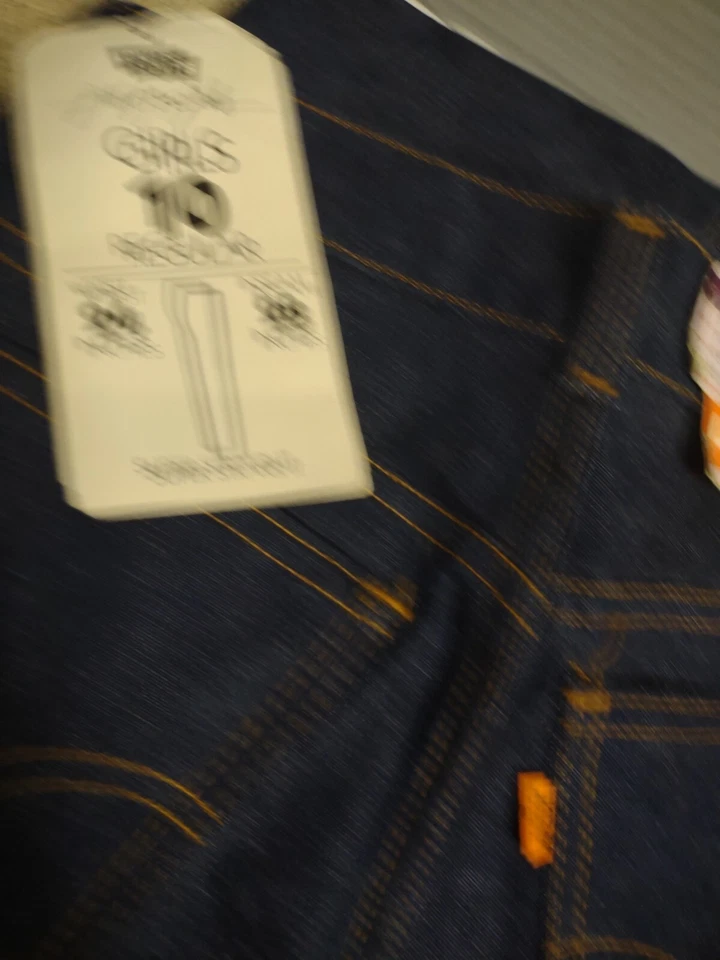 Jeans Levi's vintage niño 10 azul con 24 entrepiernas tiro 28 9 niñas lengüeta naranja Foto 3 de 4