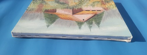 Bellissimo quadro 12x16 di una scena di fienile firmato e anno '89 - Foto 8 di 10