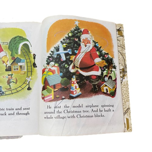 Little Golden Books Vtg Lot 4 Mickey Donald Duck Goofy Christmas Santa Disney - Imagen 5 de 8