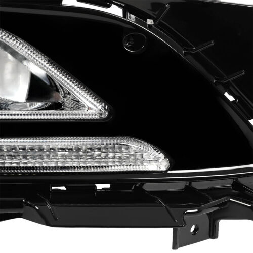 For 2019 2020 2021 Hyundai Tucson LED Fog Lights Front Bumper Lamps with DRL - Picture 7 of 22