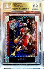 2004-05 Bowman Chrome XFractor LeBron James /150 BGS 9.5 GEM POP3 HIGHEST GRADED
