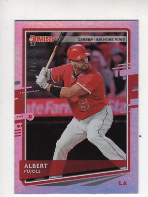 2020 Donruss Albert Pujols  Stat Line Career Home Runs!  144.500