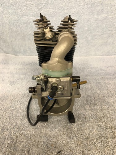 RC Showcase VT 50 4C RC Model Airplane Engine with Muffler and Prop Drill Guide - Picture 15 of 24