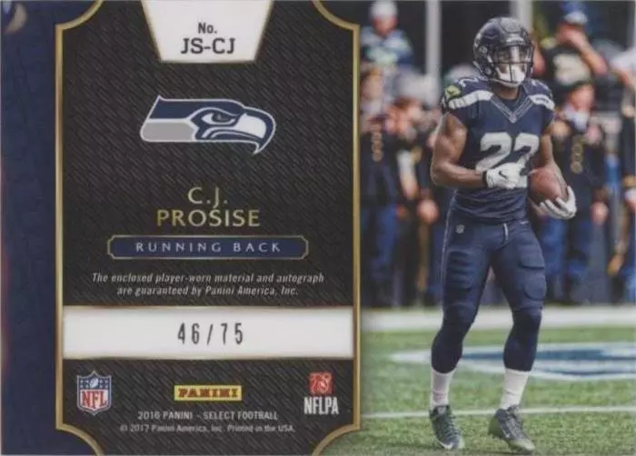 2016 Panini Select C.J. Prosise #JS-CJ