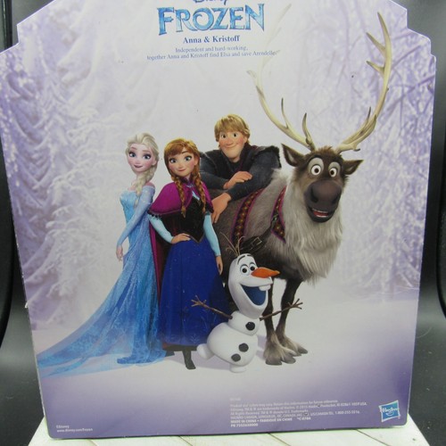 Rare Disney Frozen Anna & Kristoff Doll Set B5168 2015 Hasbro Green Dress Sealed - Picture 3 of 15