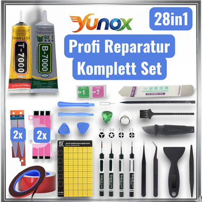 Samsung iPhone iPad Reparatur Set zum Akku & Display reparieren + B7000 T7000