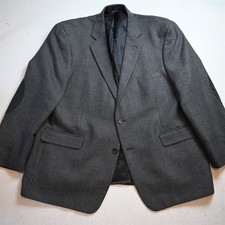 Stafford 48R Gray Nailshead 100 Wool Tweed Mens Blazer Suit Jacket Sport Coat