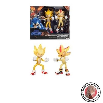 JAKKS Pacific Sonic The Hedgehog Light-Up Super Sonic Super Shadow Actionfigur