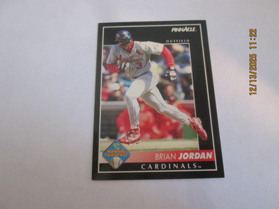 BRIAN JORDAN CARDINALS 1992 PINNACLE ROOKIE PROSPECT CARD #555