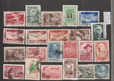 Brasilien Posten aus 1956/57 gestempelt
