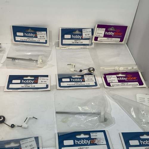 Huge NIP LOT OF 21 HobbyZone Parts For The CUB R/C Airplane Tail Wheel Spinner++ - Picture 5 of 8