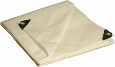 12x20 Feet Heavy Duty White Poly Tarp Multi Purpose Water Resistant Durable