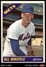 1966 Topps #443 Bill Wakefield Mets 4 - VG/EX