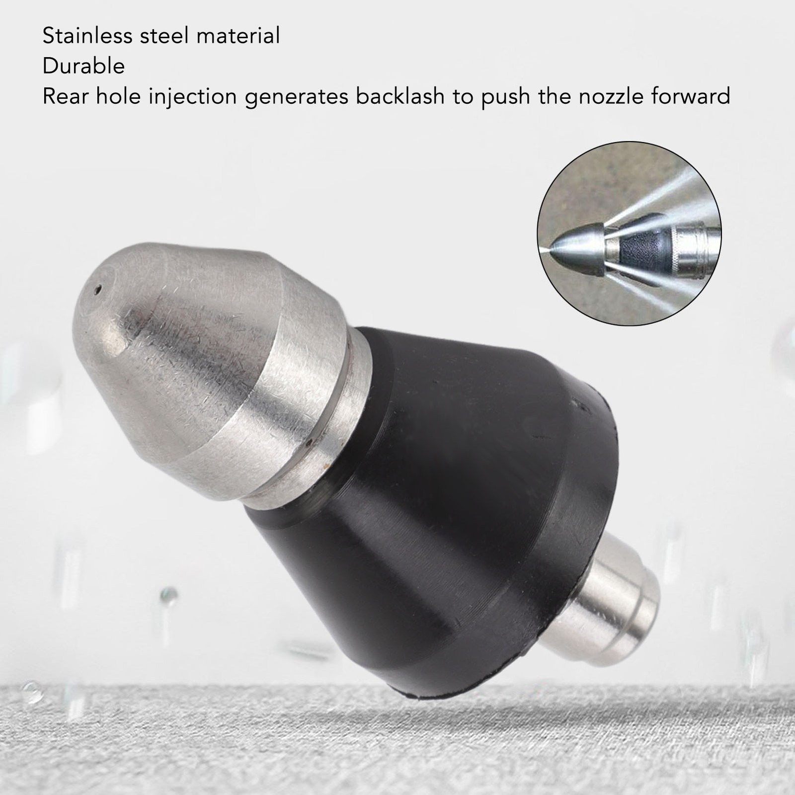 Pressure Washer Jet Nozzle G14 Power Washer Sewer Jetter Nozzle Stainless Steel