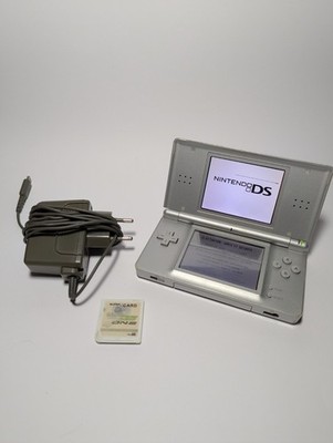 Nintendo Ds Lite Konsole - Silber inkl. Super Card, Stift, Ladekabel  