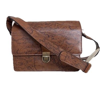 Patricia Nash Liana Leather Crossbody Bag Multi Pockets Adjustable With Dust Bag