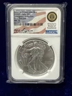 2020 (P) Silver Eagle $1 EMERGENCY PRODUCTION  NGC MS70 ER Miles Standish Signed