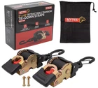 2 Pack 2"x43" Bolt-On Retractable Ratchet Boat Transom Tie Down Straps 3000 WLL