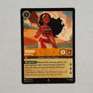 Moana 20/204 Disney Lorcana Fabled Regular Rare Card NM