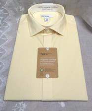 Men's BAR III Slim Fit Stretch LS Dress Shirt YELLOW 15 - 15-1/2 M 32-33