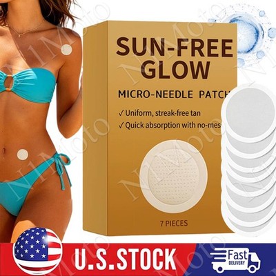 Sun-Free Glow Micro-Needle Patch for Natural Streak-Free Bronze Tan