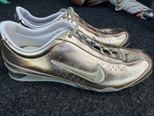 Nike Shox R4 Metálico Oro Rosa Correr Tenis Zapato Entrenador Retro Poco Común 8.5