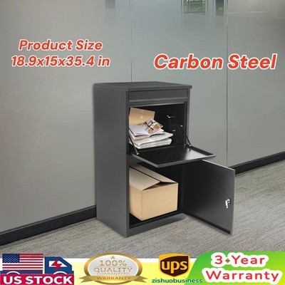 Modern Outdoor Waterproof Extra Large Drop Box Wall Mounted Mailbox with 2 keysO