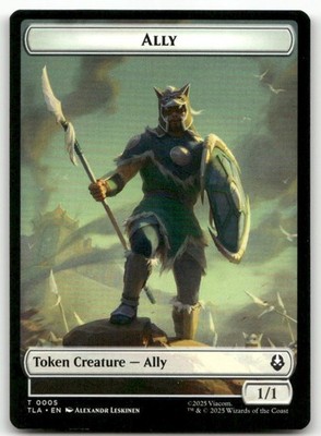 Ally 0005 // Clue 0014 Double-Sided Token Avatar The Last Airbender MTG NM