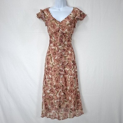 90s milkmaid dress 90s Vintage Floral Paisley Patchwork Print Milkmaid Midi Dress