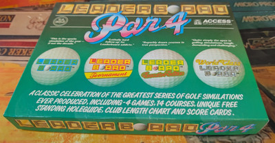 Leaderboard Part 4 (1990) Commodore C64 (3 Disks, Manuals, Box) works  CIB 8-bit