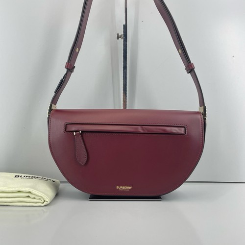 Burberry Olympia Adjustable Shoulder Strap Leather Half - Very Good #12E2R7W