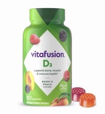 Vitafusion Vitamin D3 Gummy Vitamins - Peach, Blackberry and Strawberry Exp 2/27