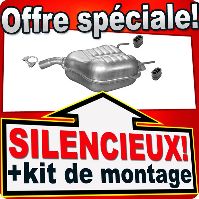 Silencieux arriere Opel Vectra C essence pot echappement berline 2002 a 2009