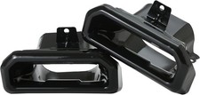 1 PAIR Exhaust Tips Bezels GLOSS Black RH/LH ...