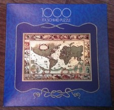 F X Schmid Metallic Puzzle World Map 1000 pieces