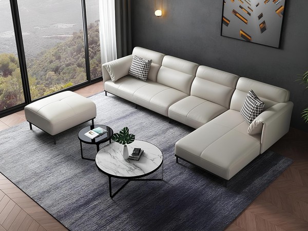Ecke Ecksofa L-Form Wohnlandschaft Sofa Couch Polster Garnitur Stoff Sofas Leder-image