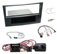 Einbauset Lenkradadapter DIN Autoradio für Opel Corsa D Schwarz 09-14