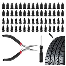60PCS Screw in Tire Plugs with Pliers  Screwdrivers,Heavy Duty Tire Repair R...