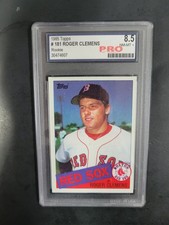 1985 Topps #181 Roger Clemens RC 8.5 NM/MINT Red Sox LEGEND 7 CY YOUNGs ⚾🎇📈