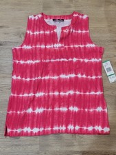 Jones New York L TANK TOP PINK TIE DYE NWT MSRP: 34.00