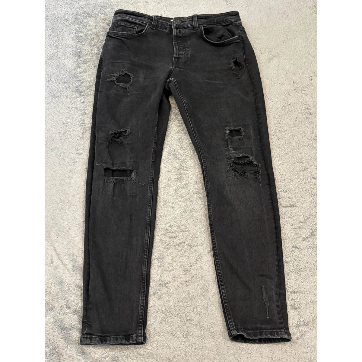 Zara Black Slim Jeans for Men for sale | eBay