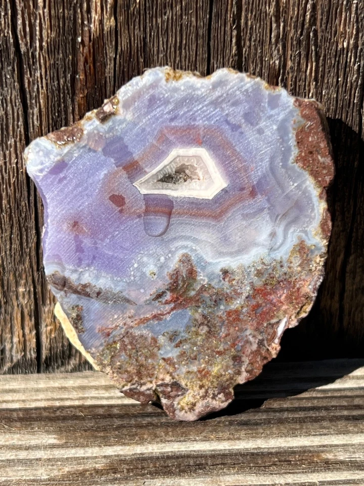 Losa cruda de ágata púrpura Passion Foto 2 de 4