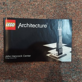 LEGO ARCHITECTURE 21001 JOHN HANCOCK CENTER 2008 COMPLETE IN BOX W/INSTRUCTIONS