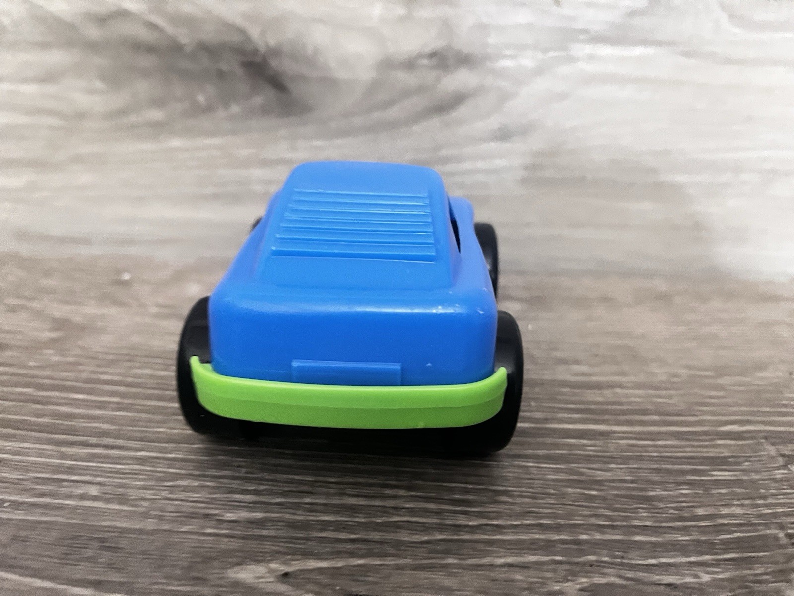 American Plastic Toys Inc Kids Race Sports Car Toy Blue Green USA #1537